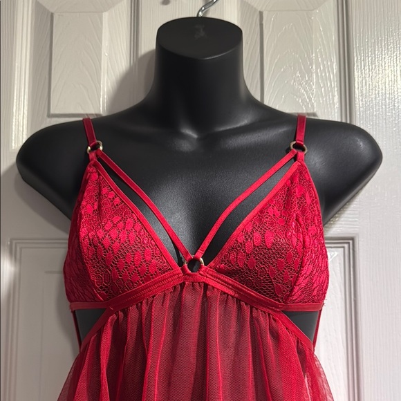Victoria's Secret Red Lace Chemise Intimates - Picture 2 of 7